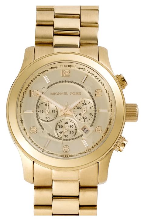 buy michael kors gold watch mens|michael kors runway chronograph.